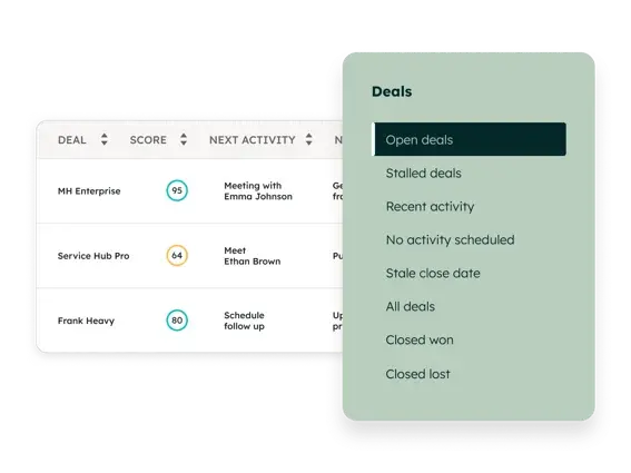 销售工作区交易选项卡